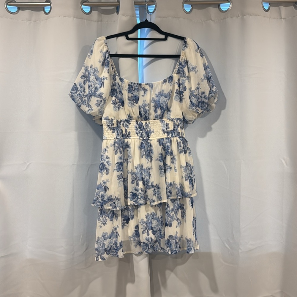 Floral Puff Sleeve Dress